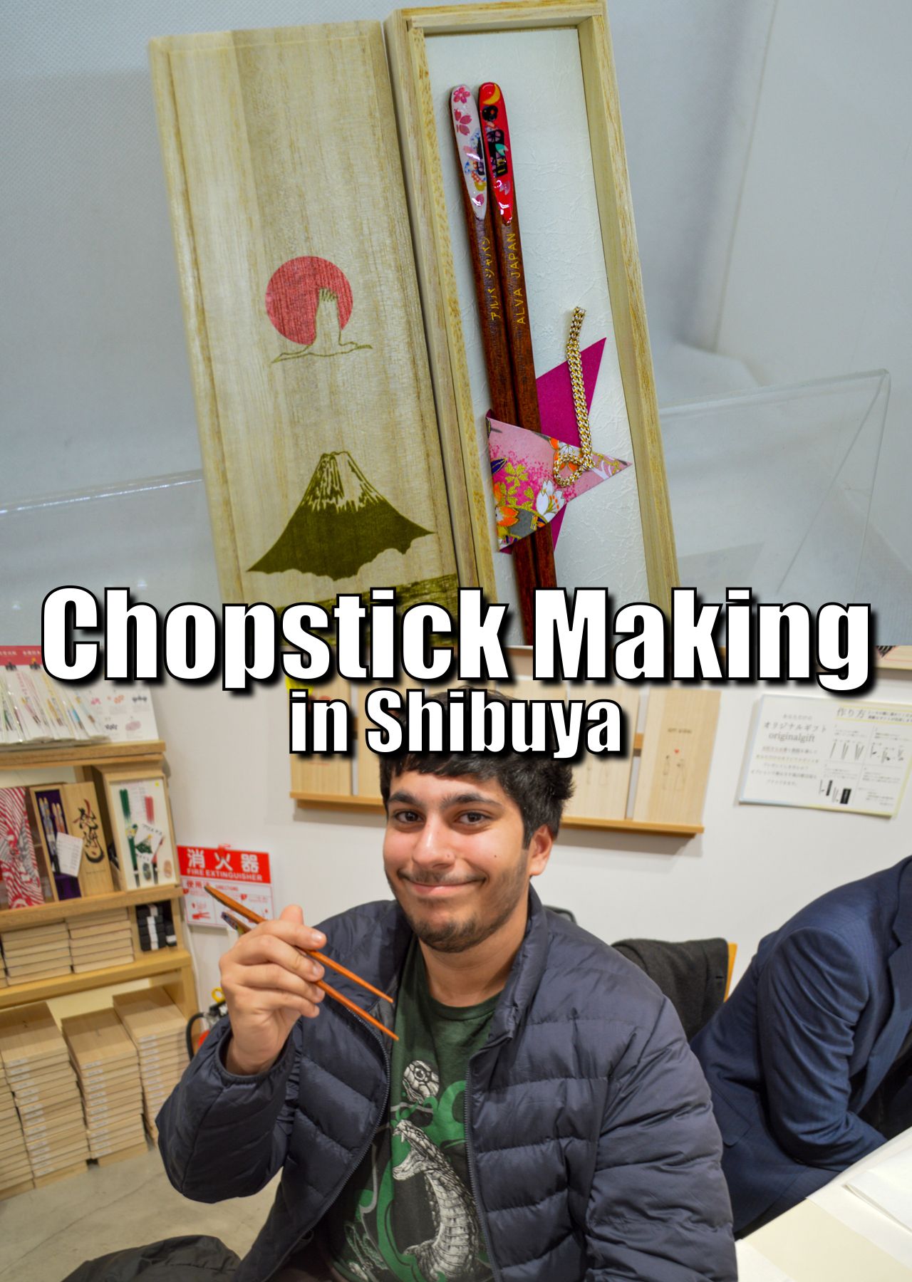 Chopstick Making Workshop in Shibuya(Scramble Square)